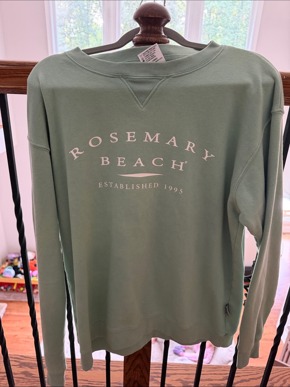 Rosemary Beach Green Crewneck Sweatshirt from Rosemary Beach Trading Co Store - Picture 5 of 5
